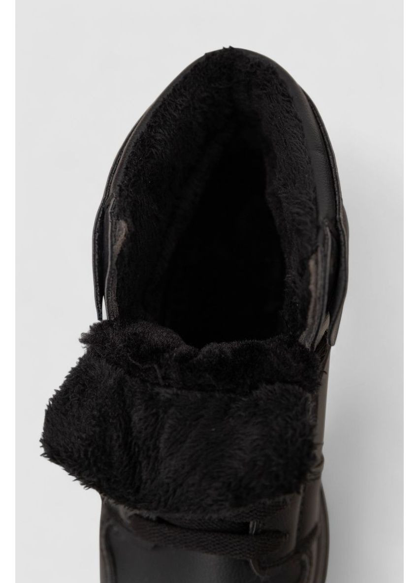 Кроссовки женские зимние, 248RBB07 Stilli чёрные зима (366971903)