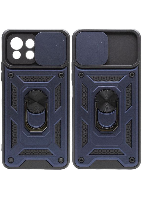 Протиударний чохол для Xiaomi Mi 11 Lite Синій кільце магніт Military Equipment (322212081)