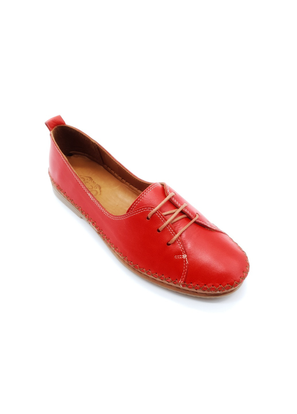 Женские туфли красные кожаные OS-17-2 23 см(р) Osso