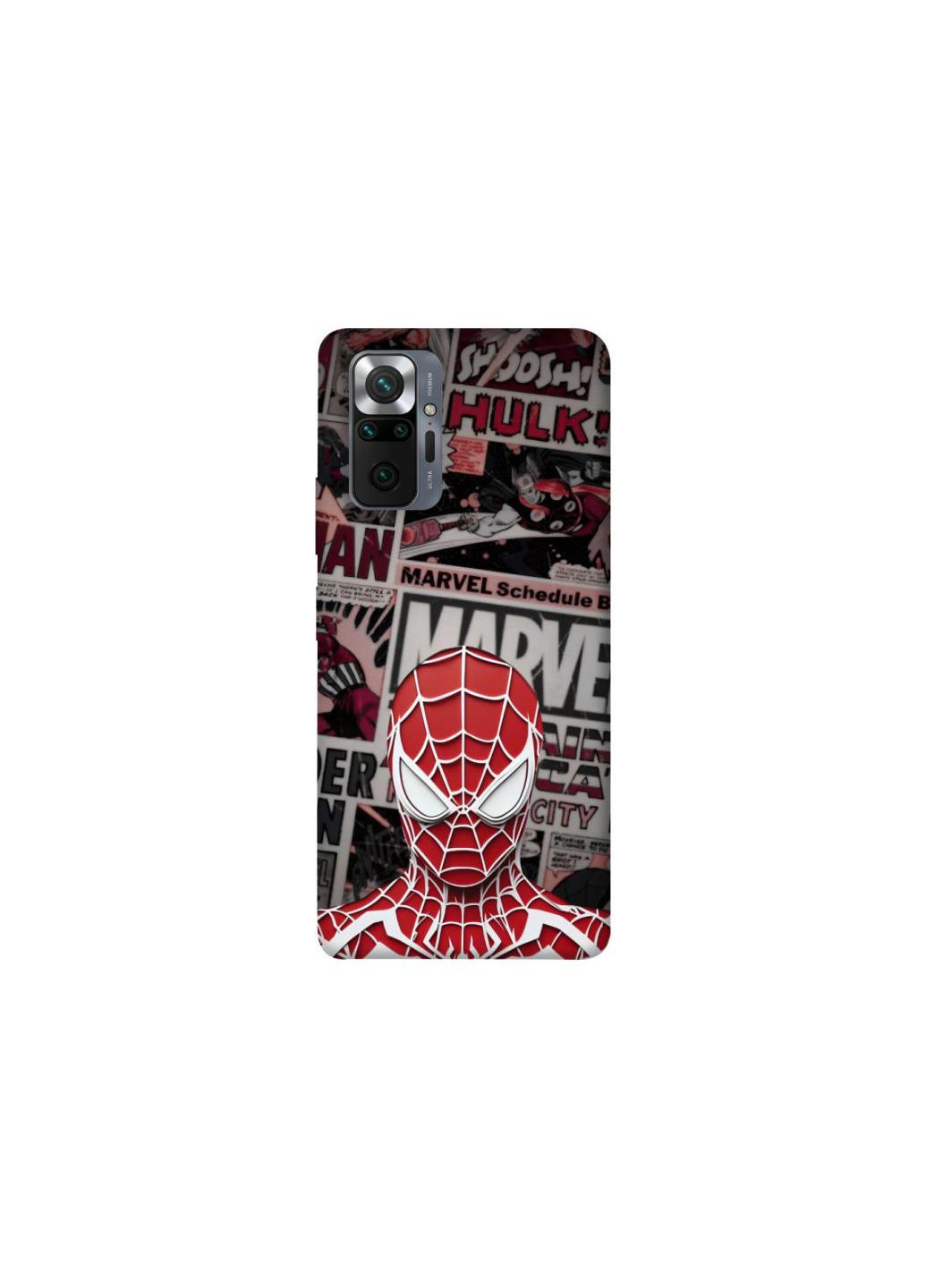 Чехол на Xiaomi Redmi Note 10 Pro Spidey Poster Frontalka (354354906)