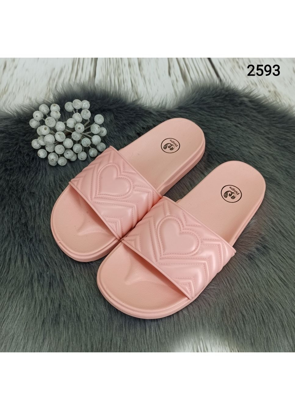 Розовые шлепанцы женские Fashion
