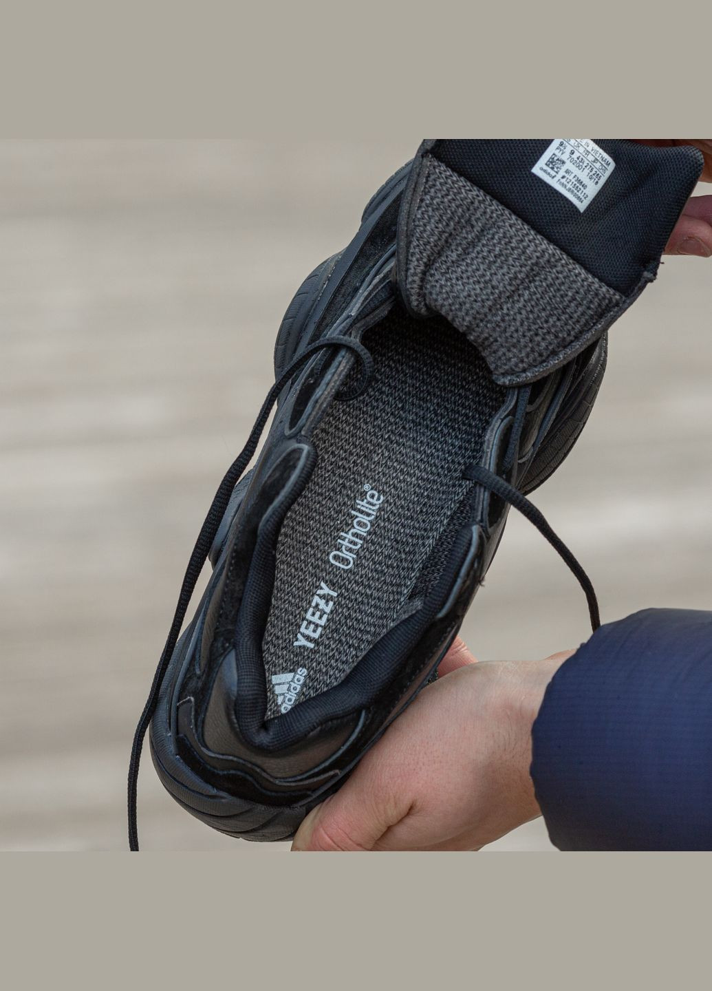 Чорні Зимовий кросівки зимові чоловічі adidas yeezy boost 500 winter termo black | адідас ізі буст 500 чорні термо No Brand