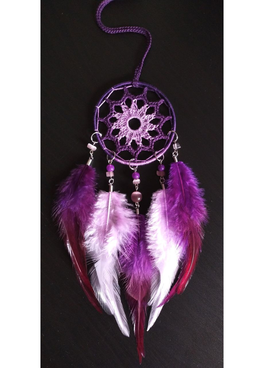 Мини/Авто-ловец снов "Сиреневый туман". Оберег-подвеска в машину. Амулет на зеркало заднего вида Dream Studio (363057499)