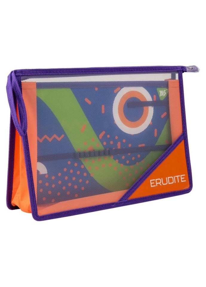 Папка-органайзер на блискавці A4 Erudite 492197 33х23х2,5 см Yes (335585839)