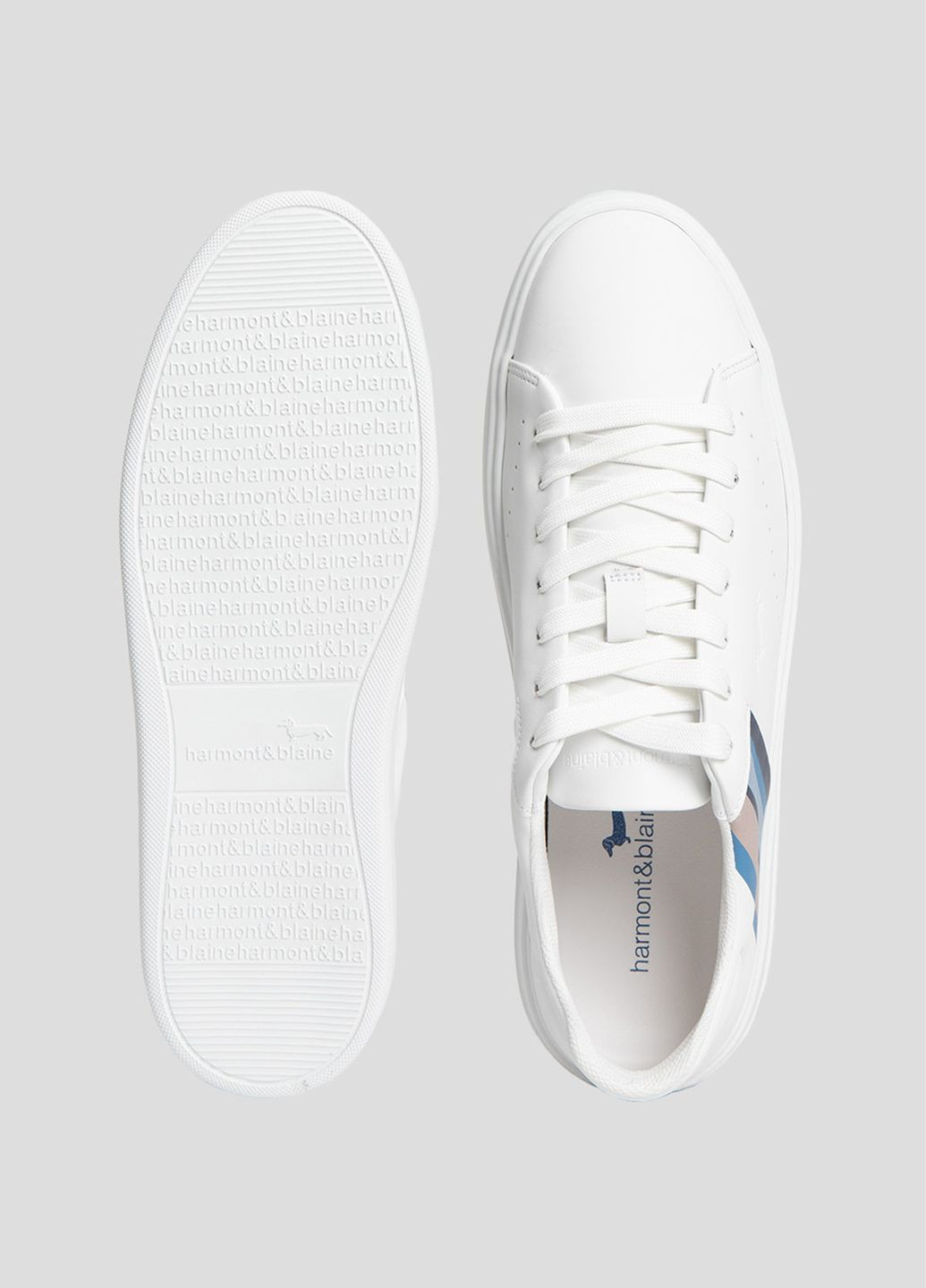 Белые демисезонные кроссовки Harmont & Blaine