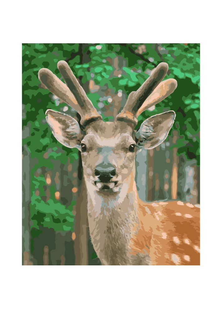 Картина за номерами для дорослих Гарний олень акрилова розвивальна см Strateg (362434522)