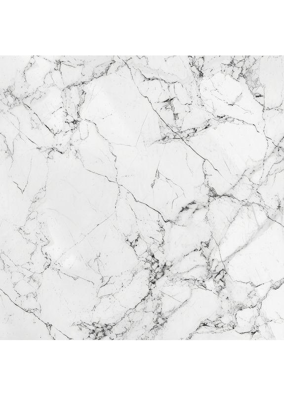 Квадратний вініловий фотофон білий мармур з тонкими чорними прожилками, фон для фотографії, 160x160 см, №551207 PhotoVinyl (354378647)