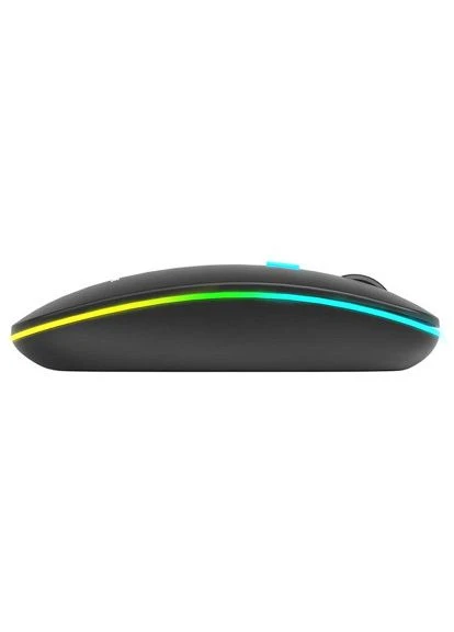 Мышь GW-113, беспроводная Bluetooth+2,4G, 3200dpi., 4кн., 7 режимов RGB, черная XTRIKE ME (397284075)
