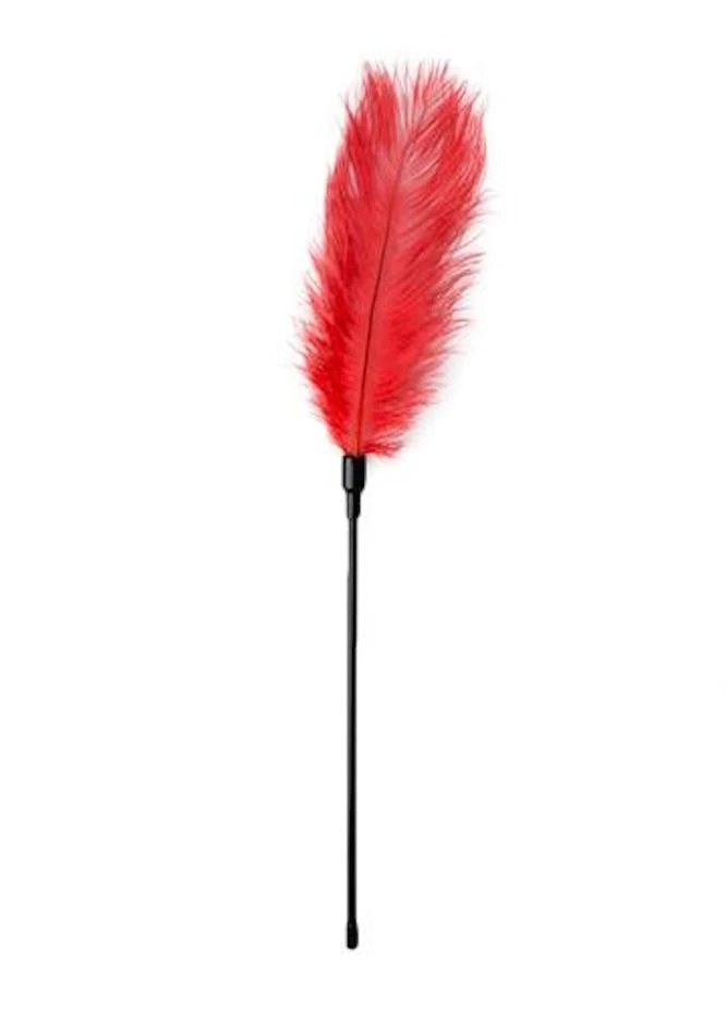 Тіклер-перо Fetish Feather Tickler, 53 см (червоний) EasyToys (374623324)