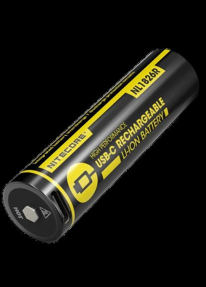 Акумулятор 18650 NL1826R 2600mAh USB-C (Чорний) Nitecore (336380918)
