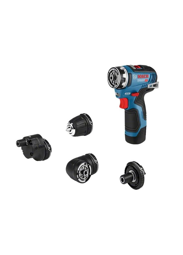 Акумуляторний дриль-шурупокрут GSR 12V-35 FC (2x12В, 10 мм, 35 Нм, 3 Агод) з 4 насадками + 2АКБ зарядний пристрі (25622) Bosch (329742742)