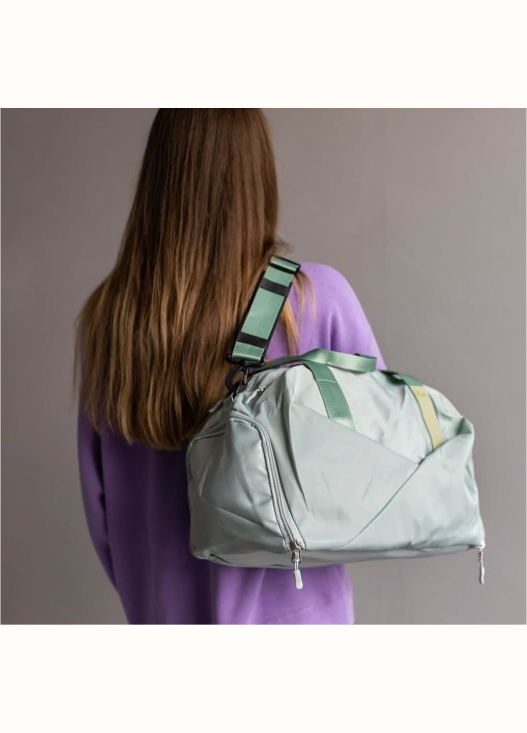 Спортивная женская сумка зеленая China (305405102)