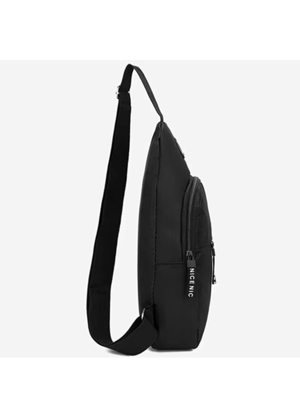 Сумка слинг нагрудная через плечо, городская повседневная тканевая серая сумка No Brand (370639430)