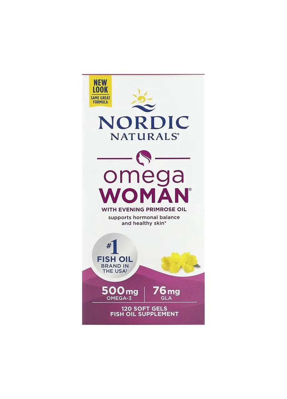 Омега-3 Omega Woman 120 м'яких капсул для жіночого здоров'я Nordic Naturals (402790431)