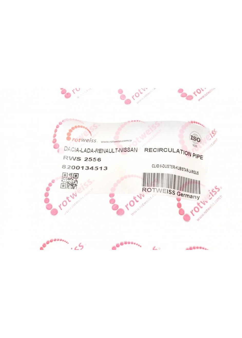 Патрубок системы охлаждения Renault Kangoo 1.6 16V 01 RWS2556 UA63 No Brand (360495791)