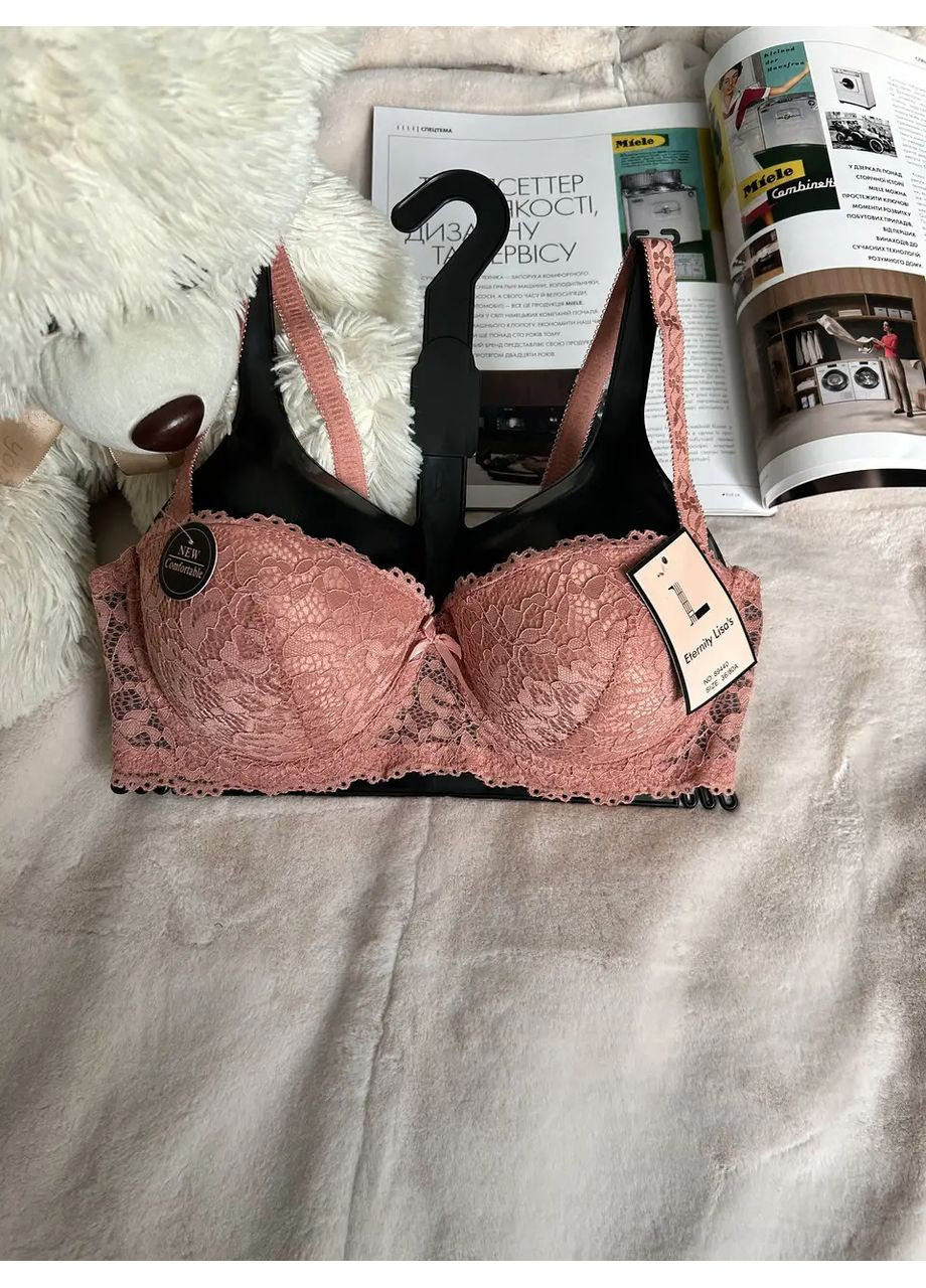 Персиковий балконет бюстгальтер персиковий колір розмір 80 а China з кісточками
