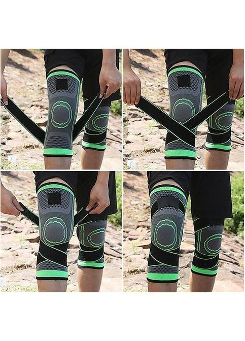 Бандаж на коленный сустав . XL/42-44см. Эластичный. Лямки-Фиксаторы. Черно-Оранжевый. Bd AB023 (307288140)