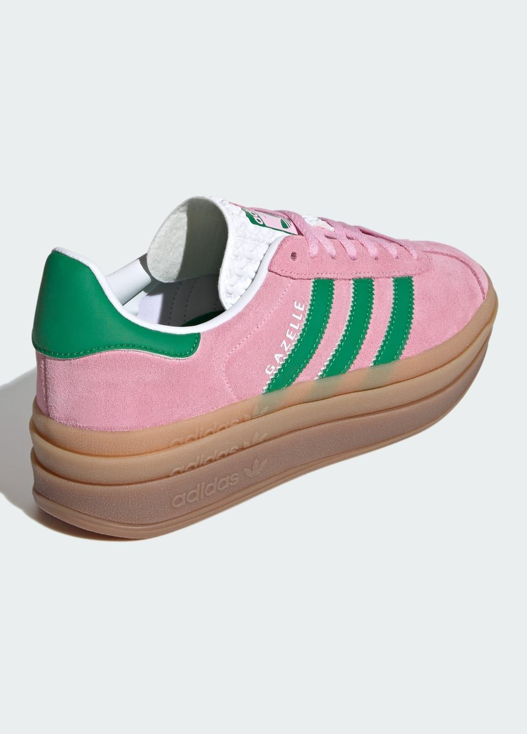 Розовые всесезонные кроссовки gazelle bold adidas