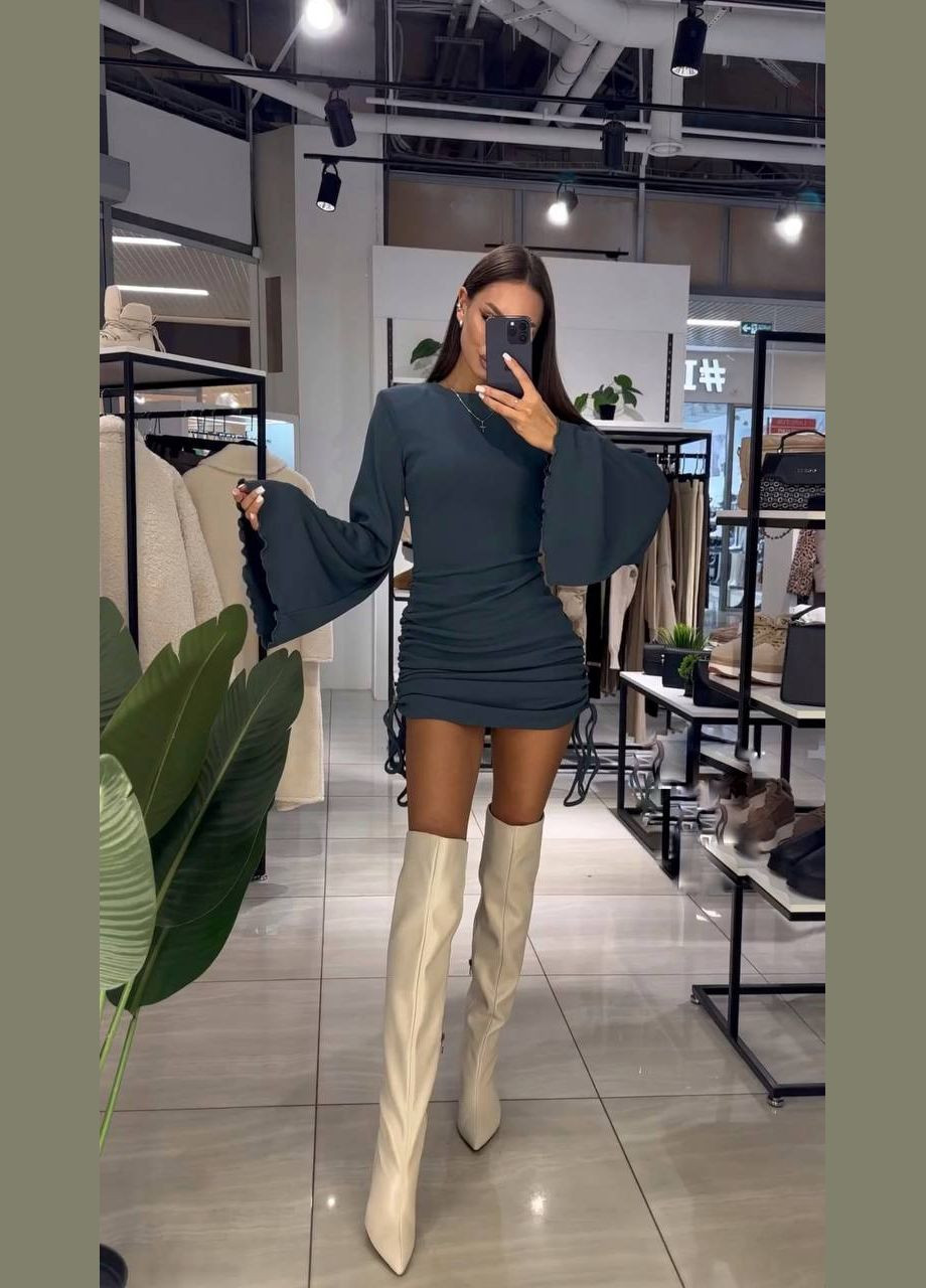 Графітова сукня з зав'язками Luna