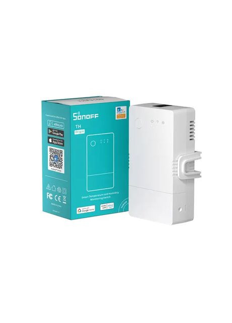 Реле Th320 20А WiFi для систем отопления с датчиком температуры и влажности Sonoff (367602873)