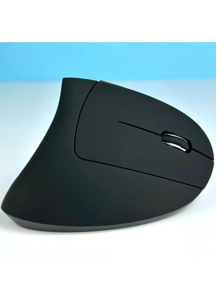 Вертикальная беспроводная мышка, Bluetooth + 2.4 ГГц с USB-приемником, эргономичная, аккумуляторная, 1600 DPI No Brand (373676781)