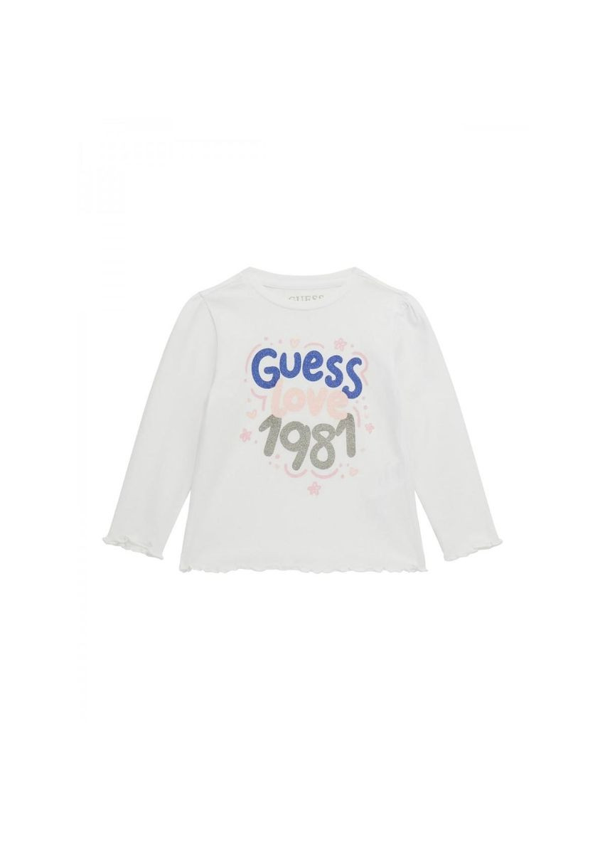 Белый лонгслив GUESS KIDS