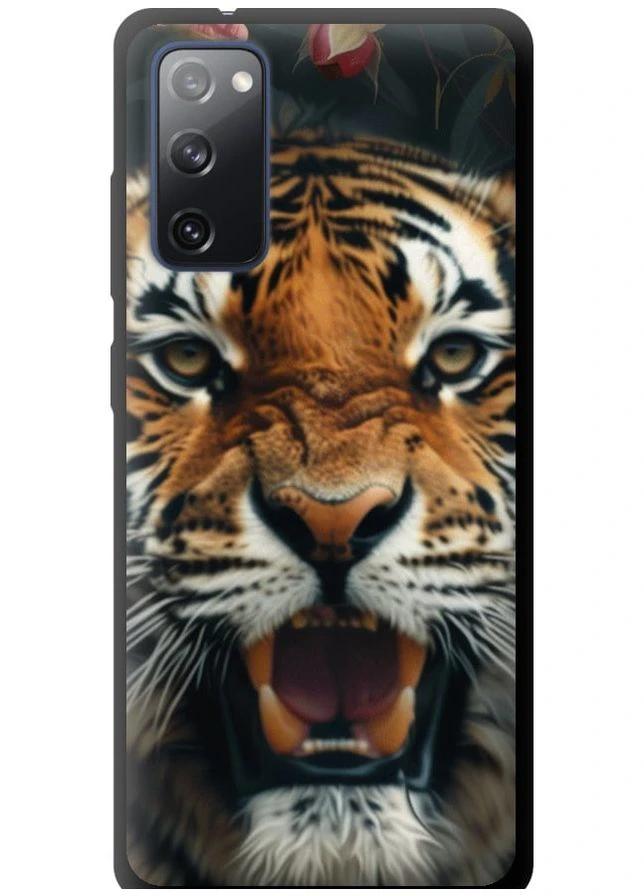 TPU чорний чохол 'Тигрова велич' для Endorphone Samsung Galaxy S20 FE G780F (287274202)