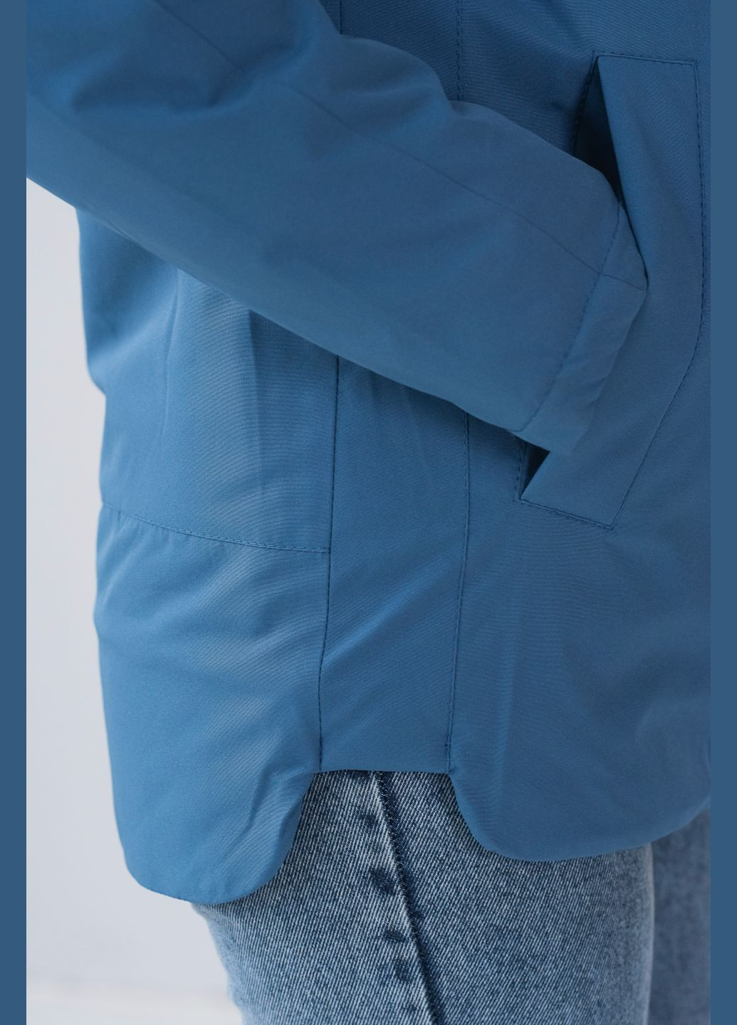 Бирюзовая демисезонная женская демисезонная куртка парка SK