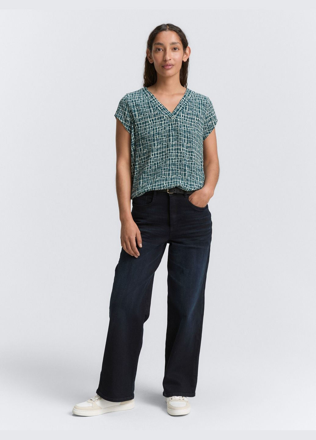 Зелёная блуза Tom Tailor