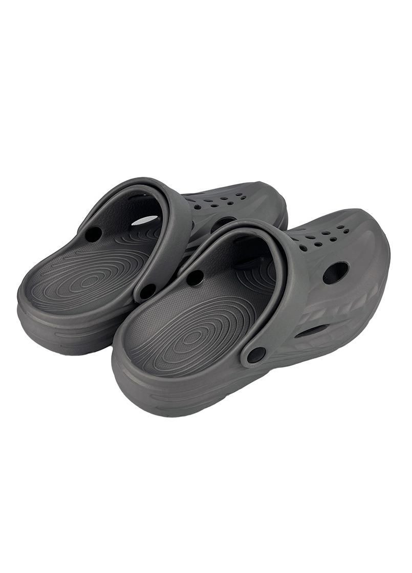 Кроксы женские на платформе темно-серые 710-403 Luck Line (332623148)