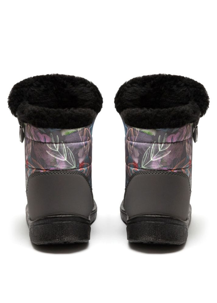 Дутики укорочені жіночі POLAR сірий принт Oldcom CIP (265231215)