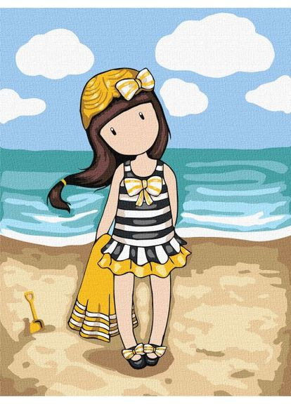 Картина по номерам - Beach Belle Santoro Gorjuss Collection Идейка 30х40 см IDEYKA (362083146)