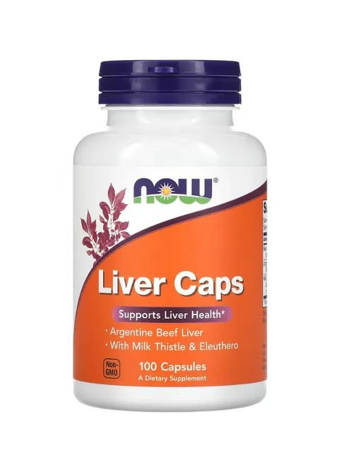 Витамины для печени (Liver Caps) 100 капсул Now Foods (361114535)