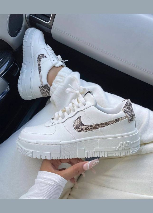 Комбіновані кросівки air force 1 low pixel se snake Nike
