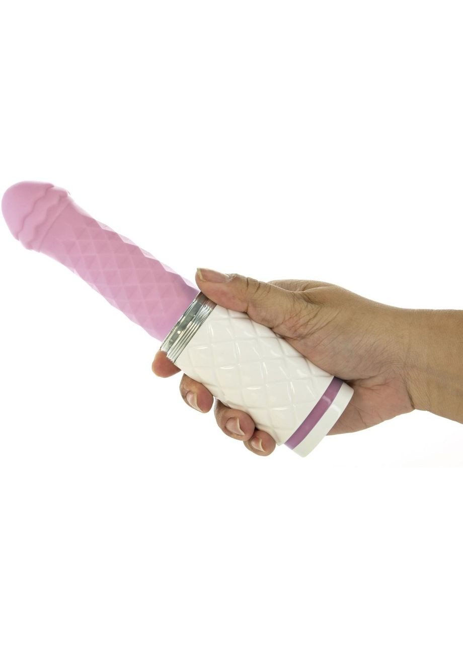 Розкішний вібратор-пульсатор з присоскою Pillow Talk - Feisty Thrusting Vibrator Pink No Brand (366878353)