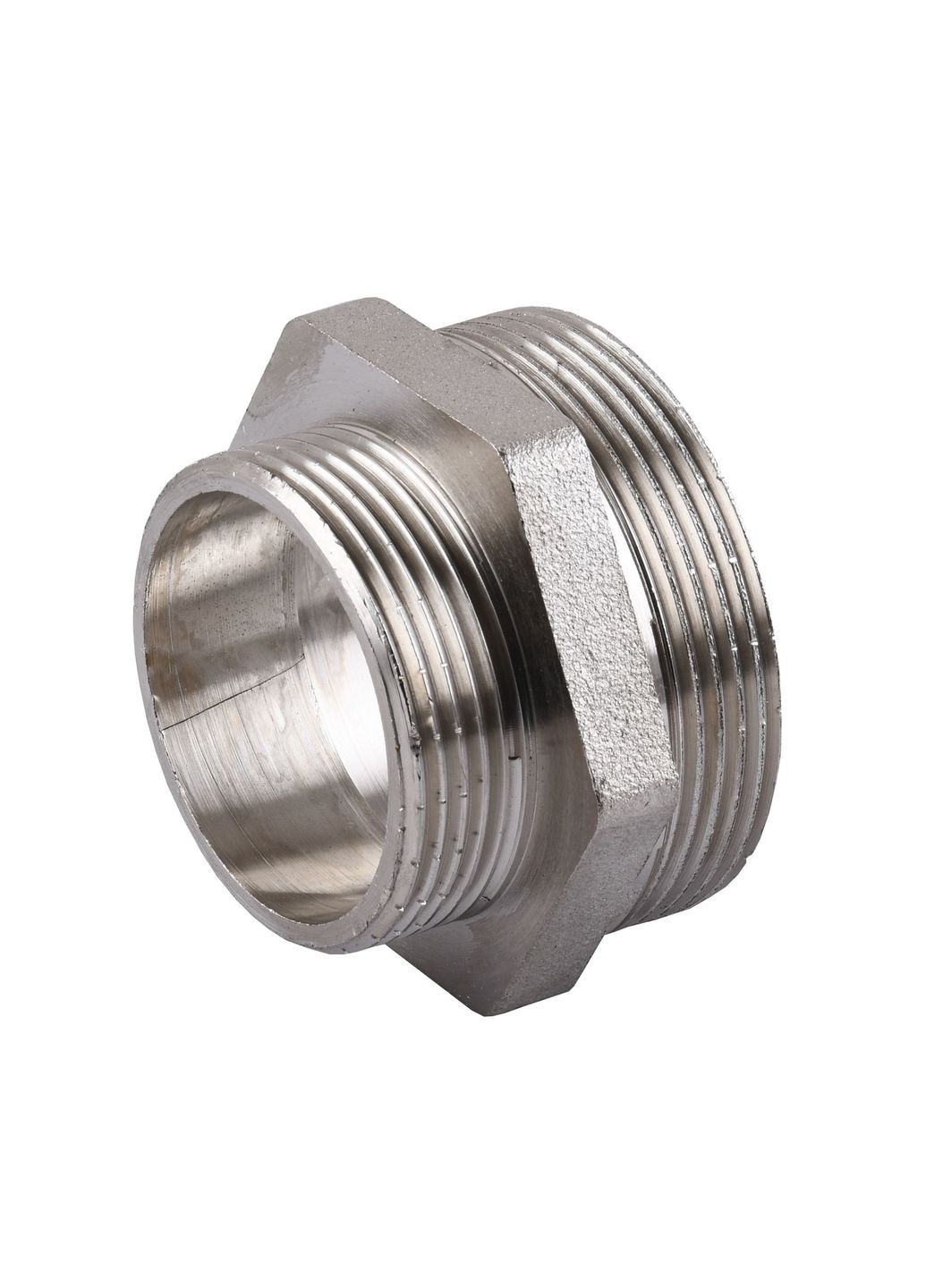 Ніпель редукційний 1 1/2″х 1″ЗЗ нікельований А0509А(нк) VA (299999426)