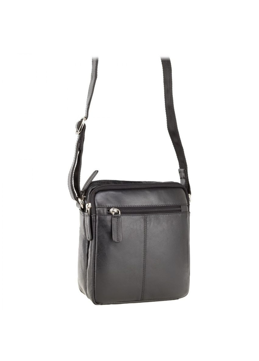 Сумка мужская кожаная черная (Д/Ш/В) 17/8/19 (см) Visconti (336377540)