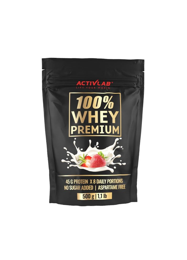 Протеин 100% Whey Premium, 500 грамм - Клубника ActivLab (361035550)