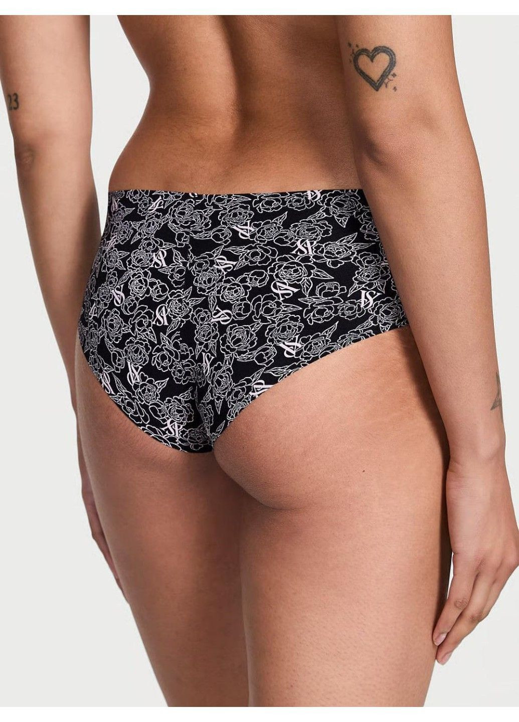 Трусики-чики женские бесшовные No-Show Cheeky Panty черные Victoria's Secret (362461109)