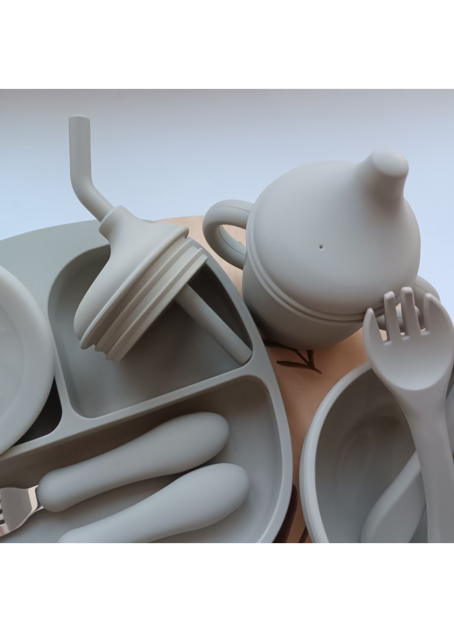 Набор посуды для малыша 10 шт Посуда для малышей обучающая Подарочный набор посуды для малышей (0219) No Brand (368999853)