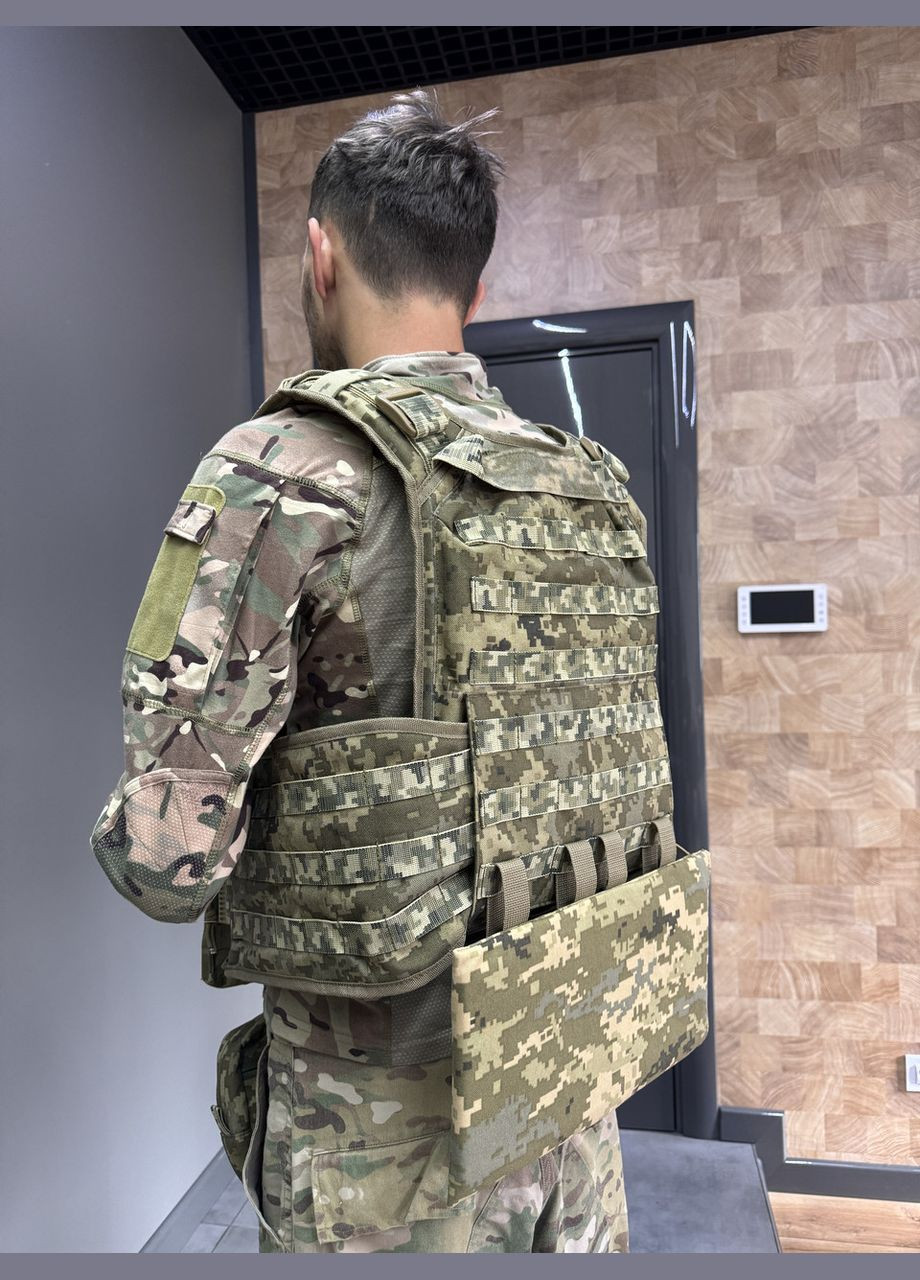 Підсумок під балістичний пакет 300х150 для захисту попереку, Піксель, для плитоноски, Cordura 1000D ( ) WinTac (338625100)