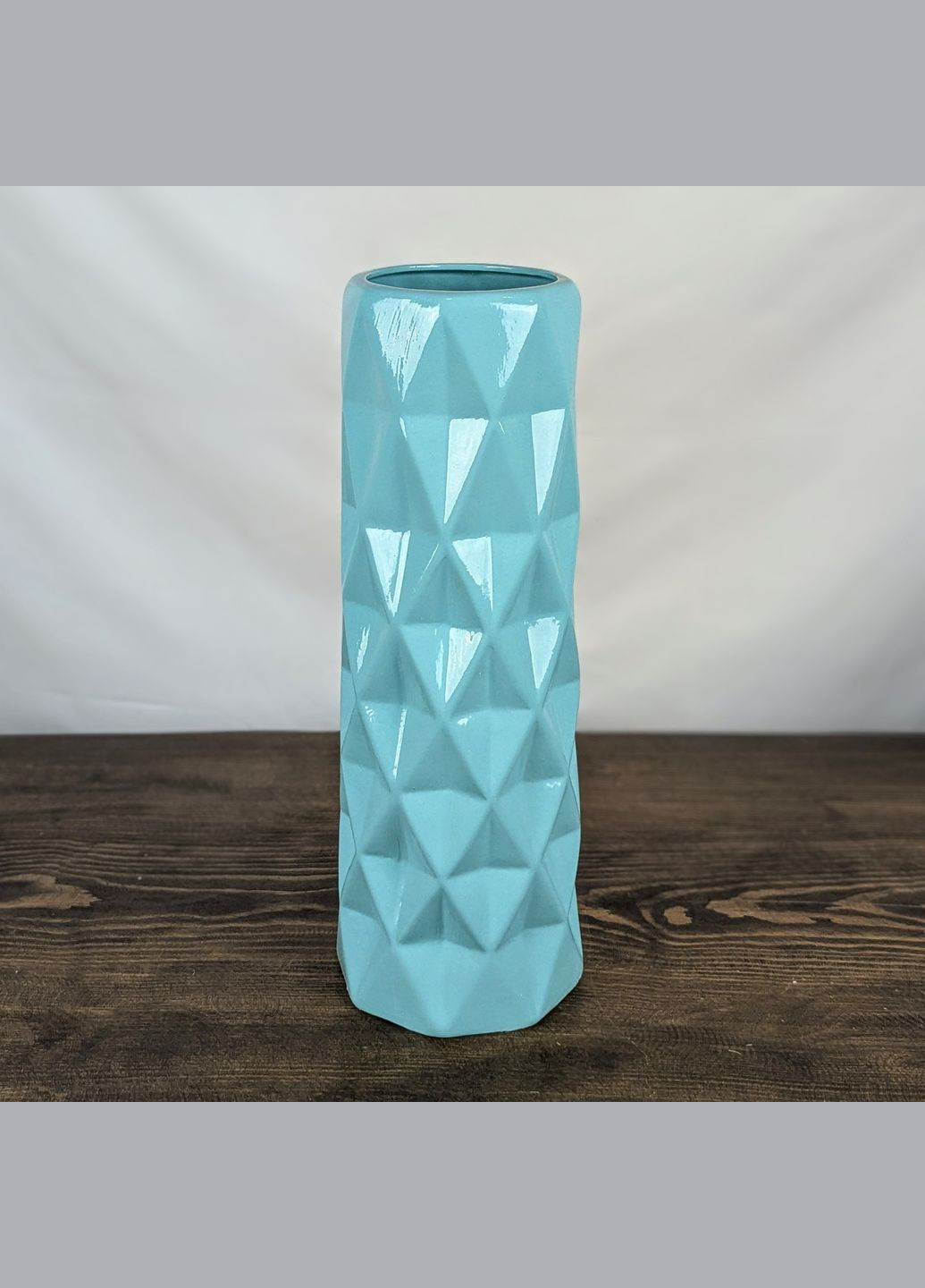 Ваза Nana Ceramics Поли Бирюзовая 41 см No Brand (323221055)