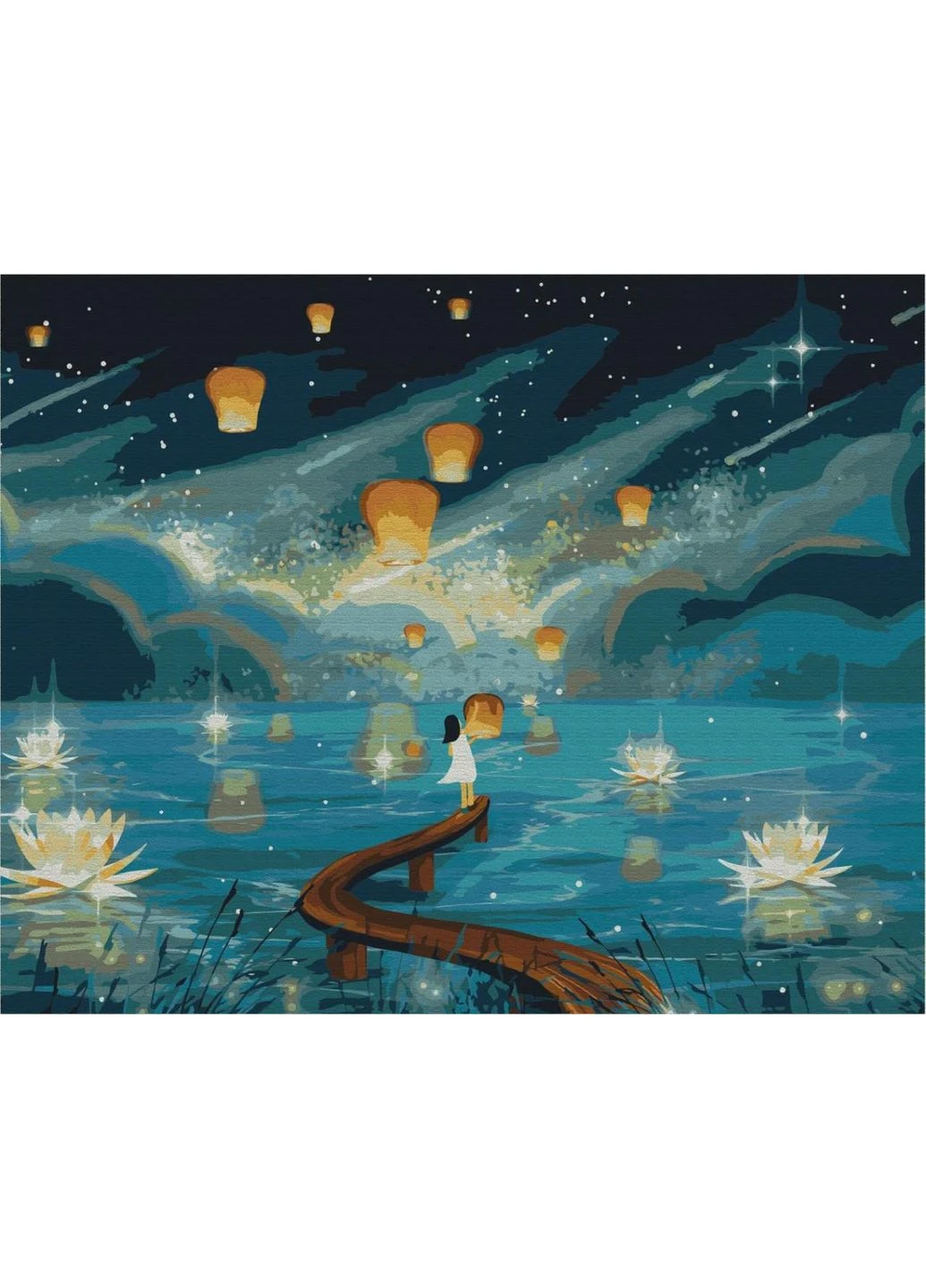 Преміум картина за номерами 40x50см "Вогники бажань" PBS52418 Brushme (379363289)
