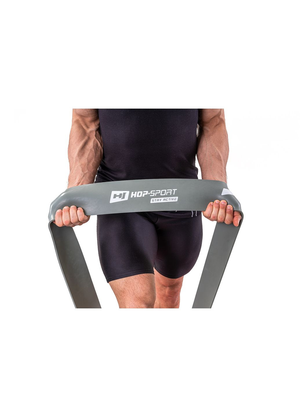Резинка для фитнеса 55-137кг HS-L101RR серая Hop-Sport (361951389)