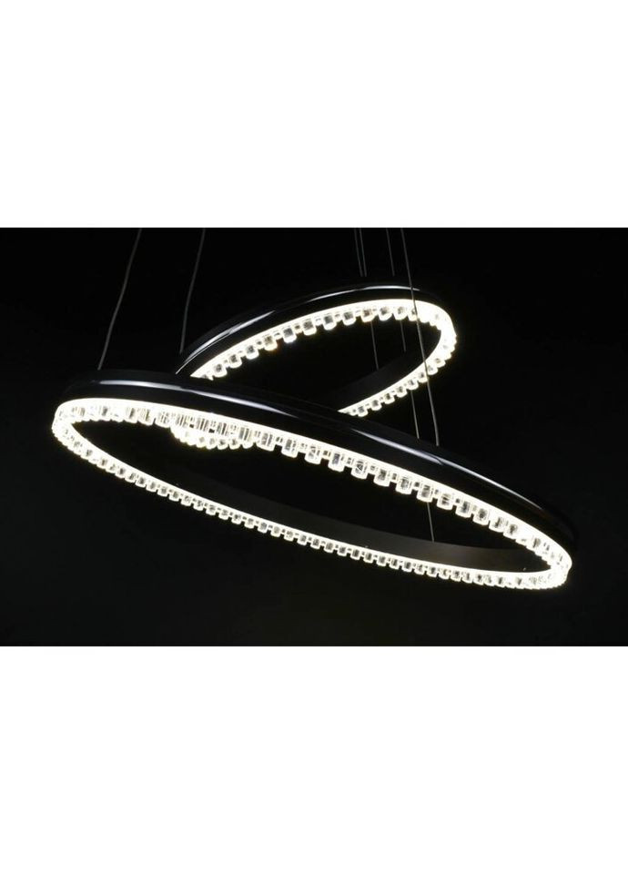 Люстра светодиодная подвесная LED светильник для квартиры на потолок лэд с пультом 26564 Черный 40-140х50х50 см. Sunnysky (324395785)