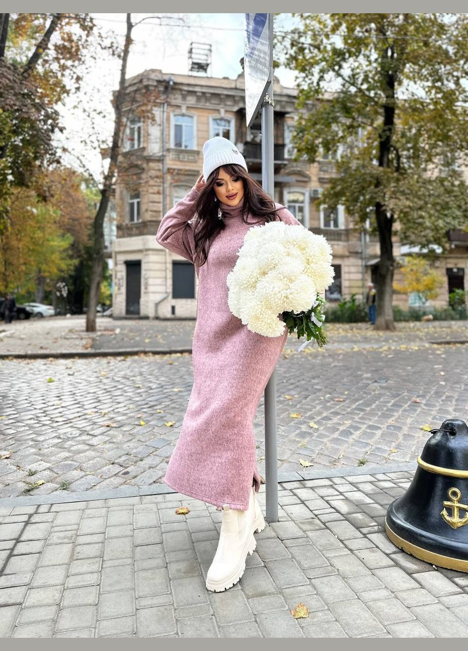 Пудрова ділова, повсякденний, кежуал, джинсова, вечірня сукня жіноча No Brand однотонна