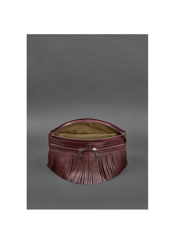 Поясная сумка женская кожаная через плечо Spirit бордовая BlankNote (302008022)