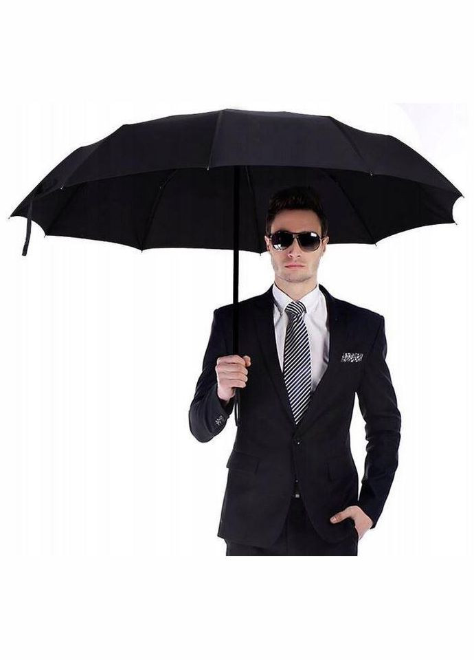 Чорна} чоловіча парасолька автомат Malatec (303277966)