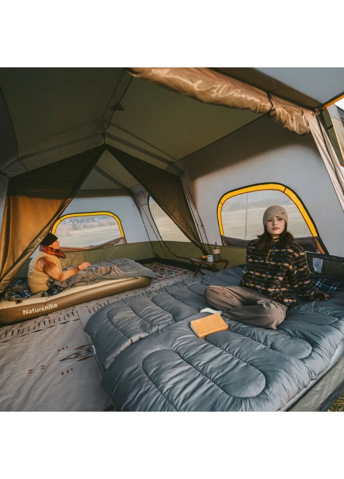 Намет восьмимісний Cape 13.1 CNK2450WS050 з швидким розкриттям, сіро-коричневий Naturehike (386211241)
