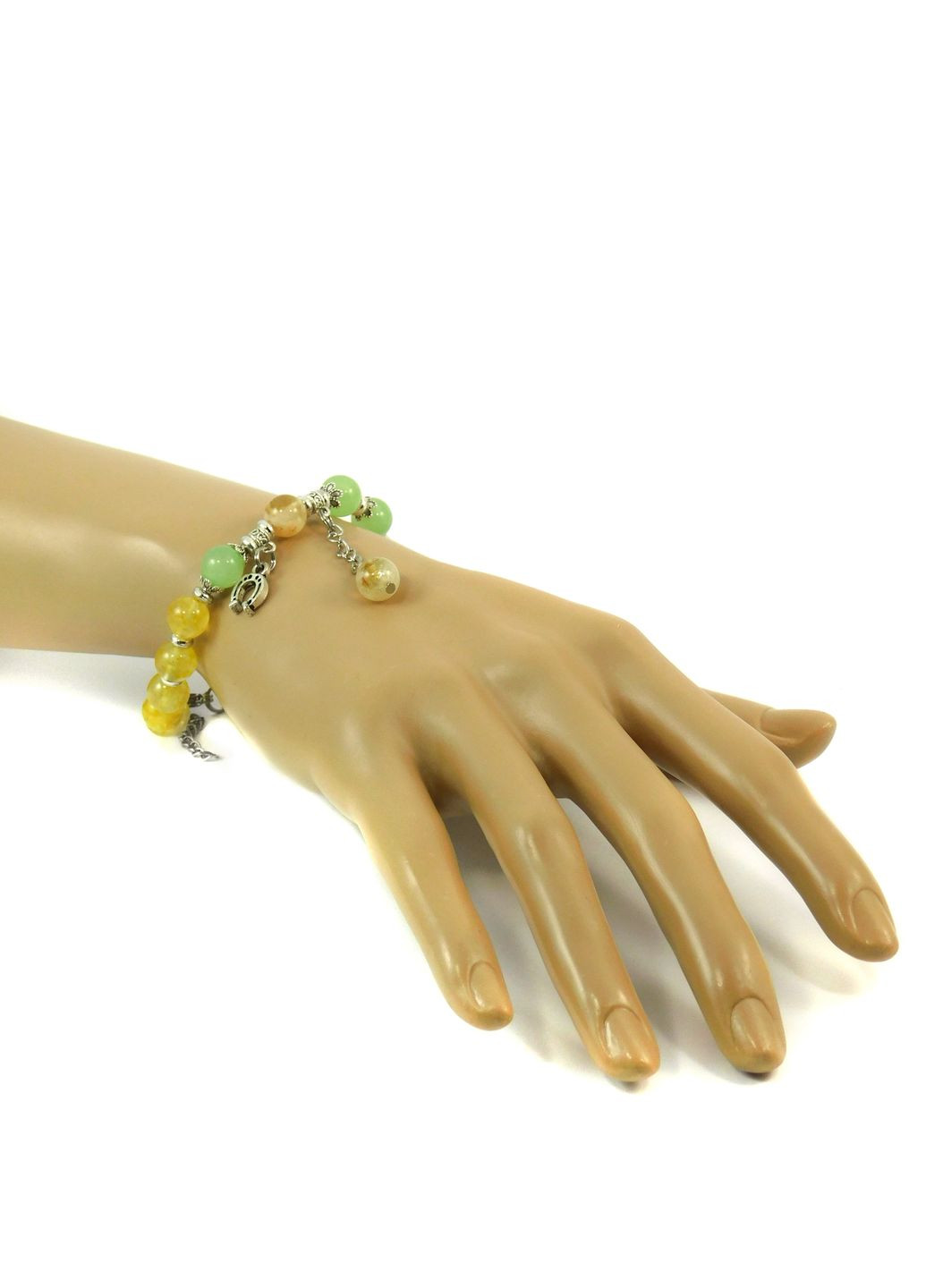 Браслет "Веснянка" Оникс, Цитрин 14 Fursa fashion (322314607)